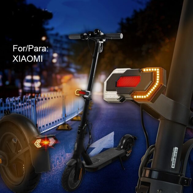 Accesorio Kit de luces intermitentes + luz de freno y posición para patinetes Xiaomi